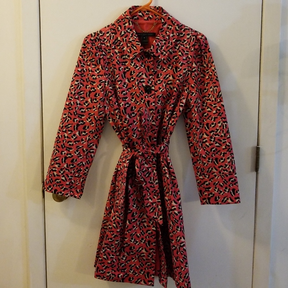 Marc by Marc Jacobs leopard print trench coat